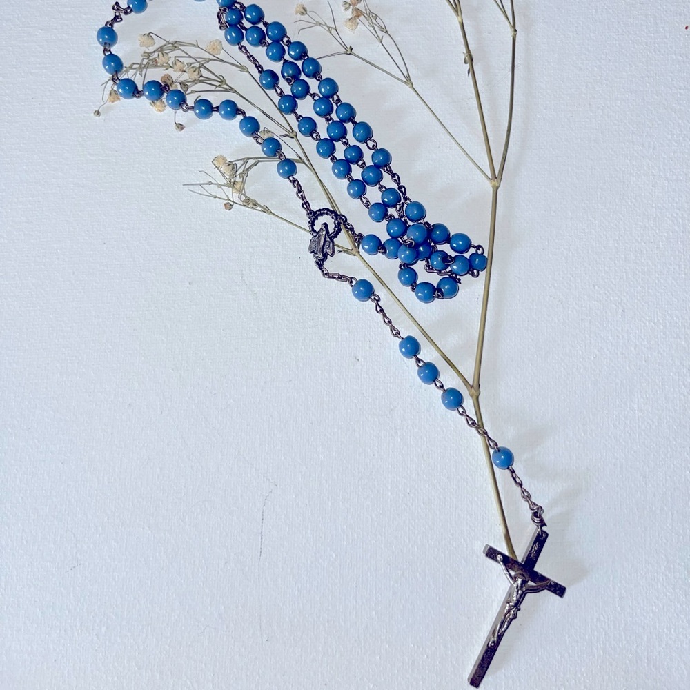 Rosary Beads Blue 💙 Authentically Vintage